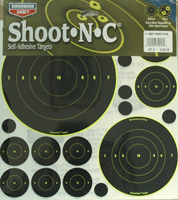 B-c Target Shoot-n-c Assorted - 1"-50 2"-30 3"-10 5.5"-5 8"-5