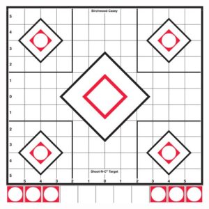 B-c Target Shoot-n-c 12" - White-black Sight-in 5 Targets
