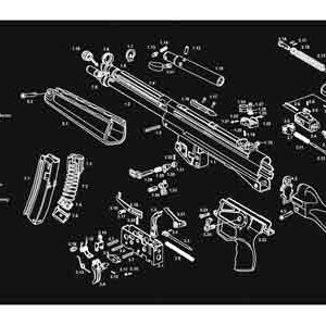 Tekmat Armorers Bench Mat - 12"x36" Heckler & Koch Mp5
