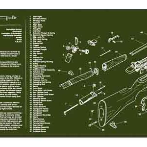 Tekmat Armorers Bench Mat - 12"x36" M1 Garand Olive Drab