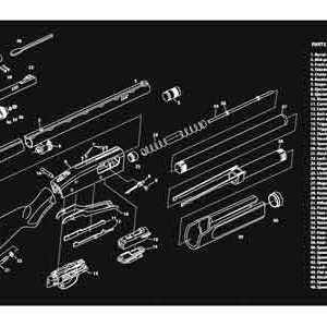 Tekmat Armorers Bench Mat - 12"x36" Mossberg 500 Shotgun