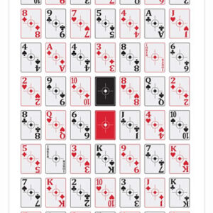 B-c Target Eze-scorer 23"x35" - 52-card Shoot-up 5 Targets