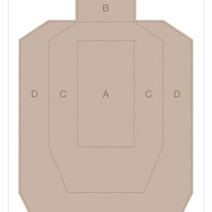 B-c Target Eze-scorer 23"x35" - Ipsc Practice 5 Targets