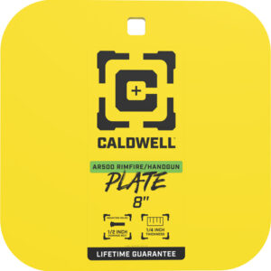Caldwell Ar500 8" Gong Target - 1-4" Rimfire-handgun Steel Ylw