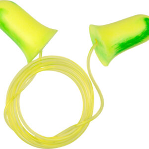 Ultrx Tethered Tapered Foam - Ear Plugs 5-pair Lime-yellow