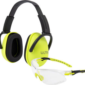 Ultrx Blocker Ear & Eye Combo - Youth Lime Muff-clear Eyes