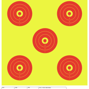 Champion Scorekeeper 5 Large - Bullseye Trgts Yellow-red 12-p