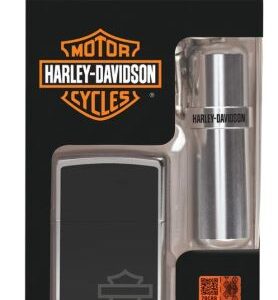 Zippo Windproof Lighter Harley - Davidson & Fuel Canister Set