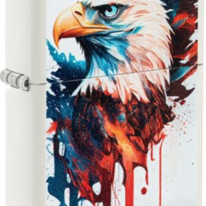 Zippo Windproof Lighter - White Matte Eagle
