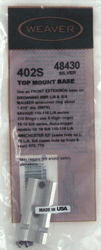 Weaver Base Top Mount #402s - High Stdmarlin 455-mr7 Silver