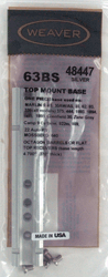 Weaver Base Top Mount #63bs - Marlin 36-336moss 640 Silver