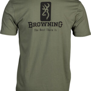 Browning Ss T-shirt Emblem - Military Green Xlarge