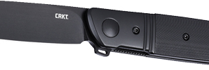 Crkt Bamboozled 3.3" Tanto - Assisted Black-black D2