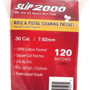 Slip 2000 Cleaning Patches 2" - Square .30-7.62mm 120-pack!