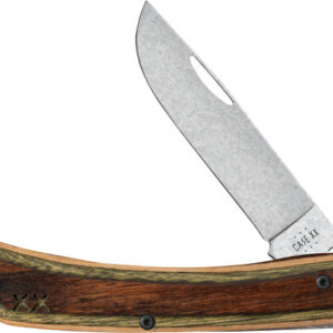 Case Knives Crossroads Series - Brown-green Lam Sod Buster Jr