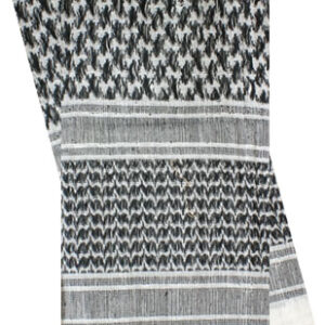 Red Rock Shemagh Head Wrap - White-black