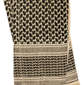 Red Rock Shemagh Head Wrap - Khaki-black