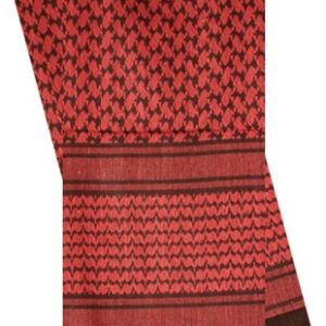 Red Rock Shemagh Head Wrap - Red-black