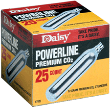 Daisy Co2 Cartridges 12-grams - 25-pack