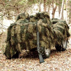 Red Rock Ghillie Blind 5'x12' - Woodland Camouflage Netting