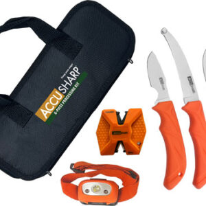 Accusharp 6-piece Processing - Kit W-sharpener & Headlamp