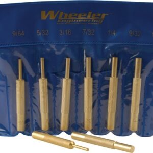 Wheeler 8-pc Brass Punch Set - W-storage Pouch