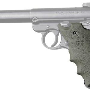 Hogue Grips Ruger Mkiv Rubber - Grip W- Finger Grooves Od Grn