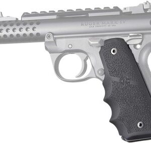 Hogue Grips Ruger 22-45 Mkiv - Rubber Grips-finger Grooves Bl
