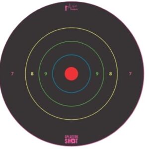 Splatter Shot Target 8" - Bullseye Multi-color 6pk