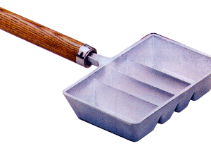 Lee Ingot Mold Wood Handle - 4 Cavity