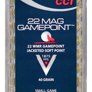 Cci 22wmr 40gr Gamepoint Jsp - 1875fps 50rd 40bx-cs