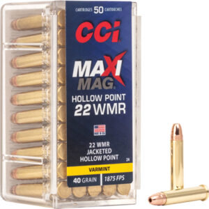 Cci Maxi-mag 22wmr 40gr Jhp - 1875fps 50rd 40bx-cs