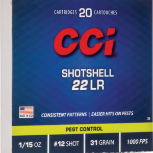 Cci Shotshell 22lr 31gr #12 - Shot 1000fps 20rd 100bx-cs