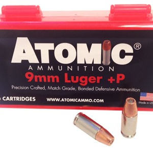 Atomic 9mm Luger +p 124gr Jhp - 50rd 10bx-cs