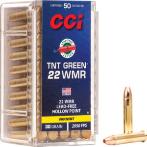 Cci Tnt Green 22wmr Lead - Free 2050fps 50rd 40bx-cs