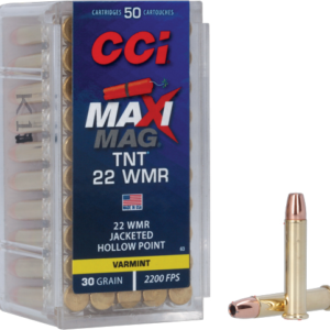 Cci Maxi-mag 22wmr 30gr Tnt - Jhp 2200fps 50rd 40bx-cs