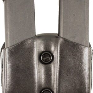 Desantis Double Mag Pouch Owb - Lthr Glock 17-19-22-23 Black