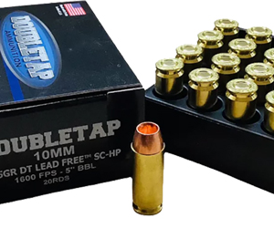 Doubletap 10mm 125gr Sc-hp - Lead Free 20rd 50bx-cs