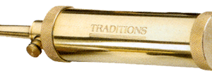 Traditions Deluxe Powder Flask - Brass W-30 Grain Spout