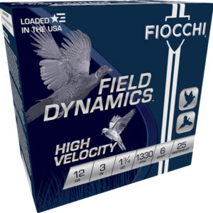 Fiocchi 12ga 3" 1-3-4oz #6 - 1330fps 25rd 10bx-cs