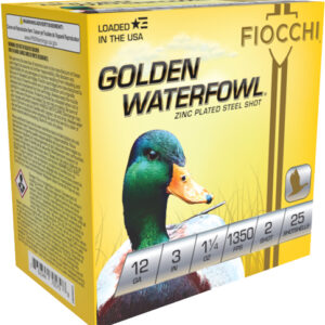 Fiocchi Golden Waterfowl 12ga - 3" 1-1-4oz #2 25rd 10bx-cs