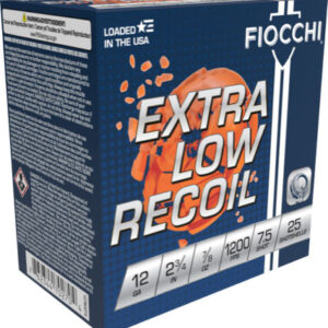 Fiocchi Low Recoil 12ga 2.75" - 7-8oz #7.5 1200fps 250rd Case