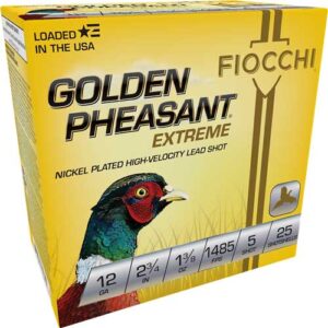Fiocchi Golden Pheasant 12ga - 2.75" 1-3-8oz #5 25rd 10bx-cs