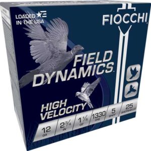 Fiocchi 12ga 2.75" 1-1-4oz - #5 1330fps 25rd 10bx-cs