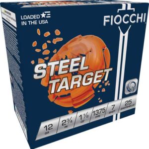 Fiocchi Steel 12ga 2.75" - 1-1-8oz #7 1375fps 250rd Case