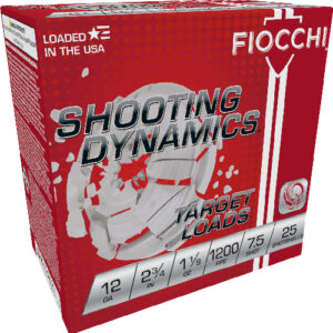 Fiocchi 12ga 2.75" 1-1-8oz - #7.5 1200fps 250rd Case Lot