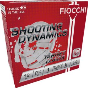Fiocchi 12ga 2.75" 1oz #8 - 1250fps 250rd Case Lot