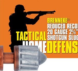 Brenneke Usa Low Recoil 20ga - 2.75" 3-4oz Slug 5rd 50bx-cs