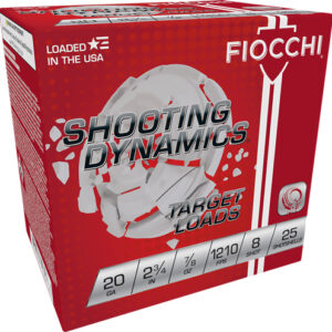Fiocchi 20ga 2.75" 7-8oz #8 - 1210fps 250rd Case Lot
