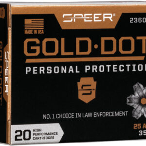 Speer Gold Dot 25 Acp 35gr - Gdhp 20rd 10bx-cs